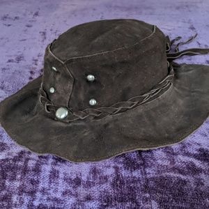 Leather Boho Hat